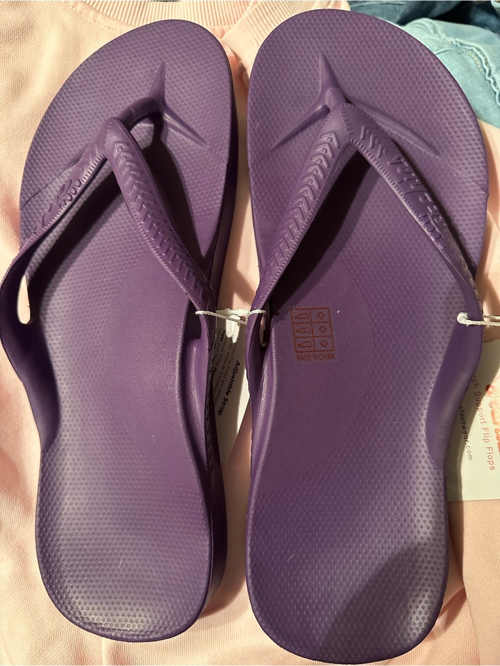 Archies Purple Arch Support Flip Flops - Women’s - Picture 5 of 6